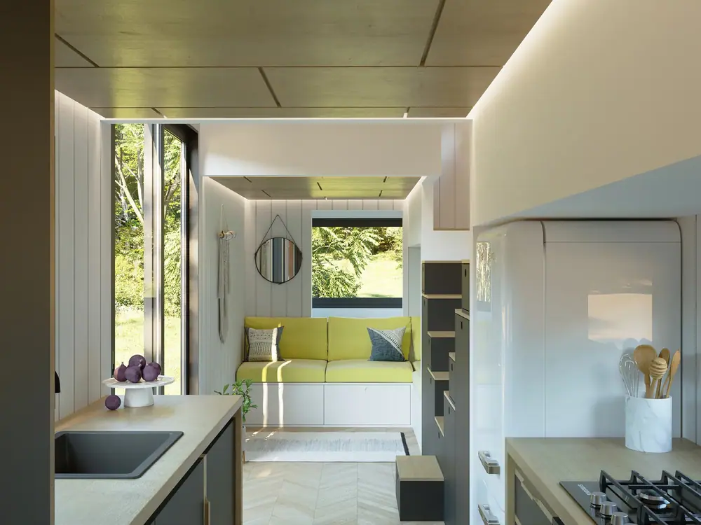 Patara RV living area and kitchen
