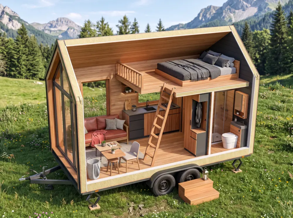 Sierra tiny house on wheels